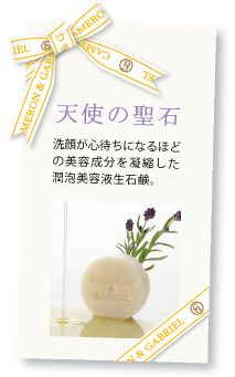 潤泡美容液生石鹸「天使の聖石」のご案内 潤泡美容液生石鹸「天使の聖石」のご案内